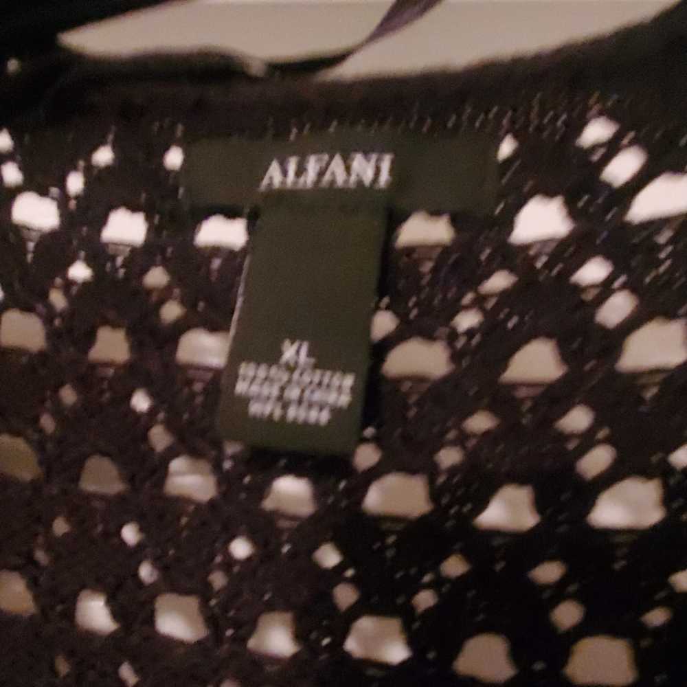 NWT Alfani Crocheted Sweater XL - Picture 6 of 6